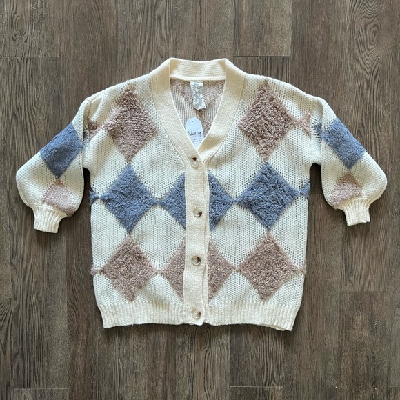 Sadie & Sage Argyle Cardigan - Picture 1 of 5